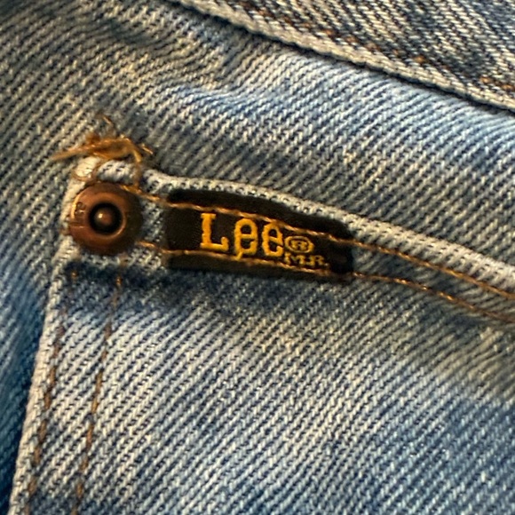 Vintage Lee Relaxed Fit Jeans 40x30 Light Wash USA Authentic 100% Cotton Denim - Picture 15 of 15